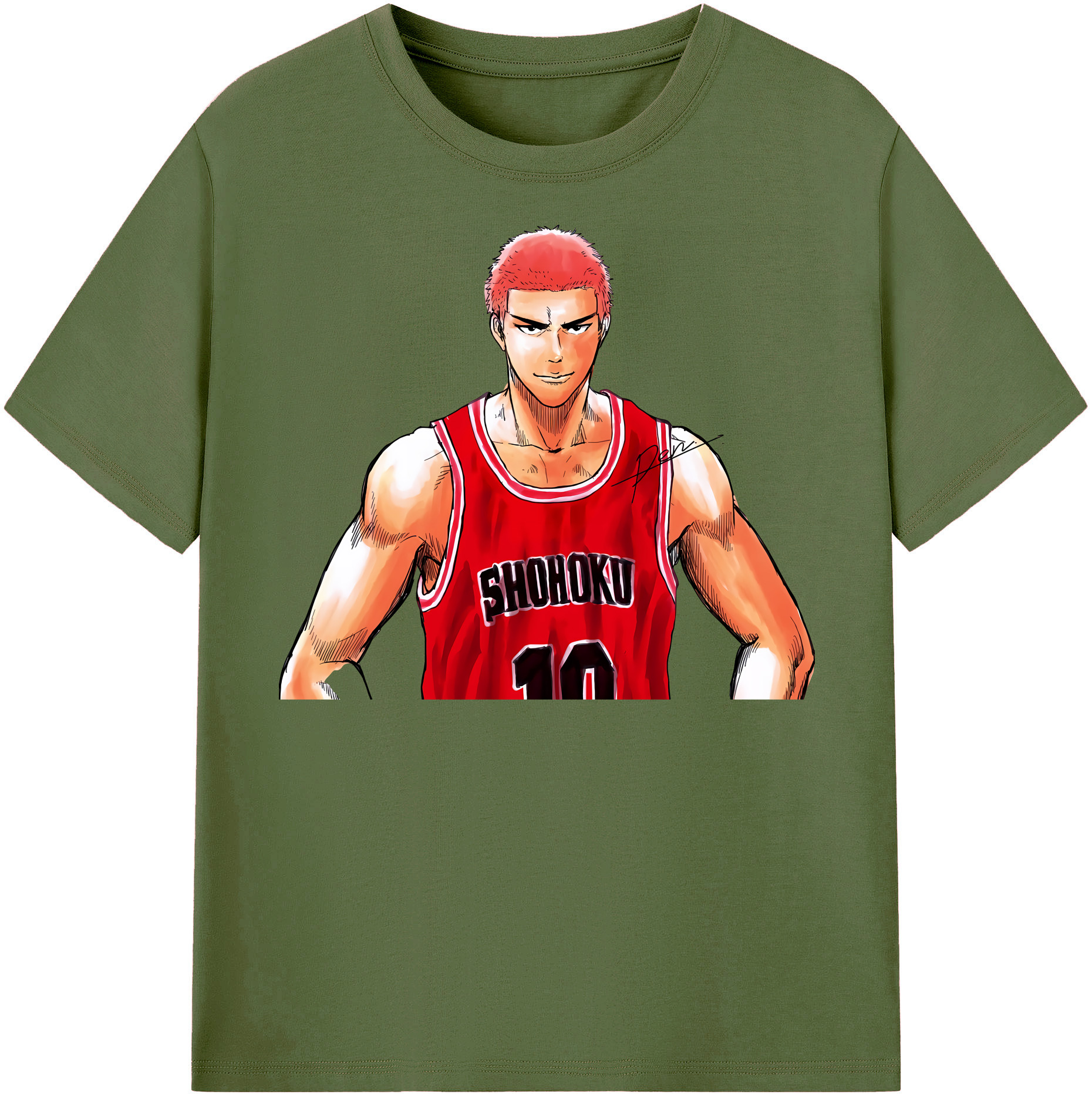 SLAM DUNK／スラムダンク 綿100％半袖Tシャツ（フロントプリント）